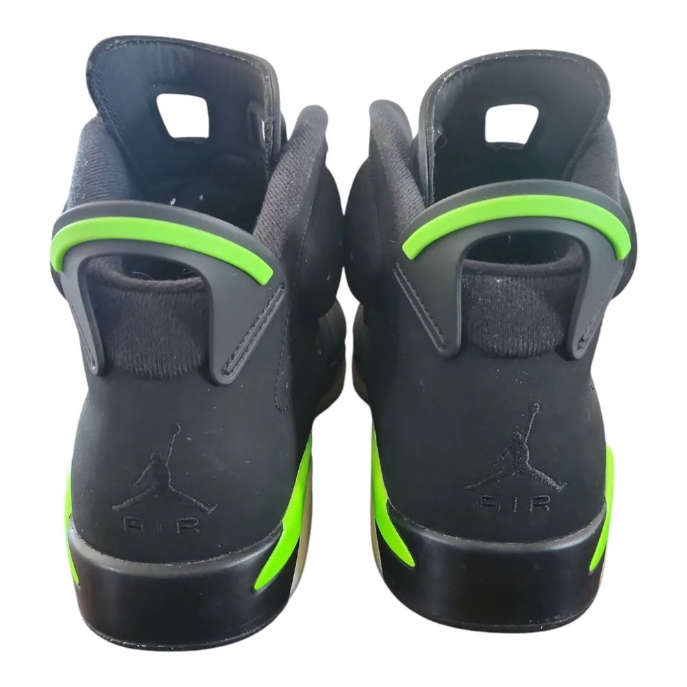 Air Jordan 6 Retro Electric Green and Black High-Top Sneakers 10.5 - Picture 4 of 10